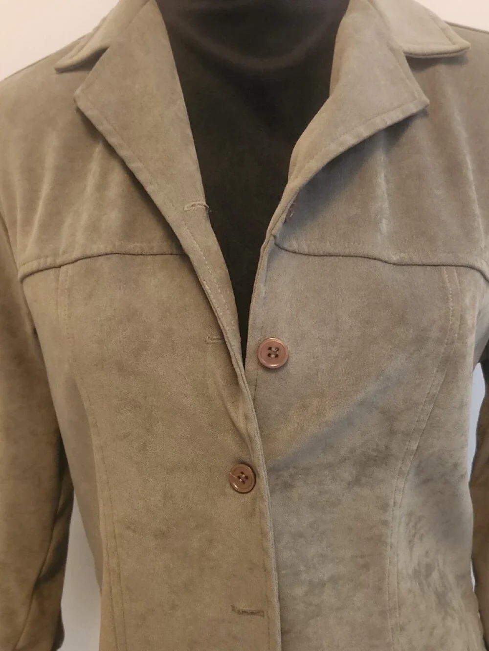 Sag Harbor Olive Green Suede Blazer